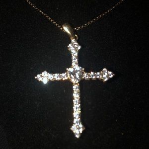 Victoria Wieck 14K Gold Chain & Cross
